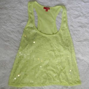 Yellow Sequin Tank